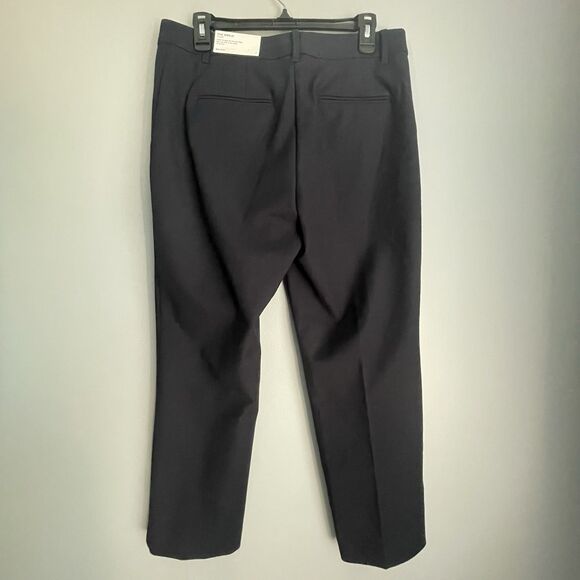 NEW Ann Taylor The Ankle Pant Curvy Fit Sz 8 Navy Blue Mid Rise Slim Stretch $89 - Picture 4 of 14